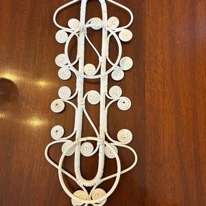 WOOZA- VINTAGE RATTAN/ BAMBOO DOUBLE TOWEL RACK